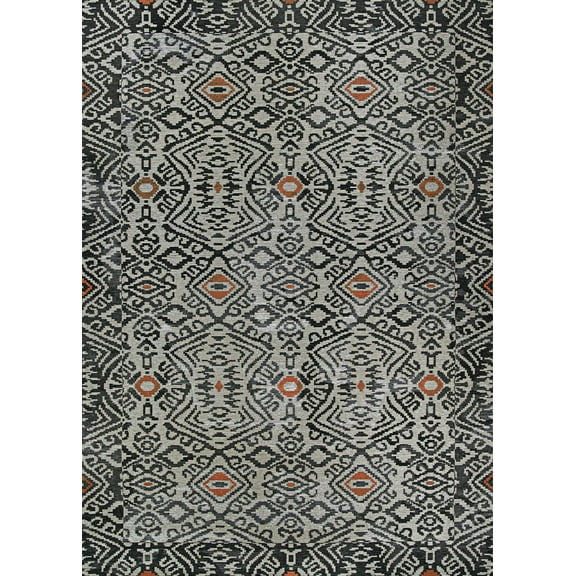 Couristan 8.5' x 13' Smoke Geometric Outdoor Rug