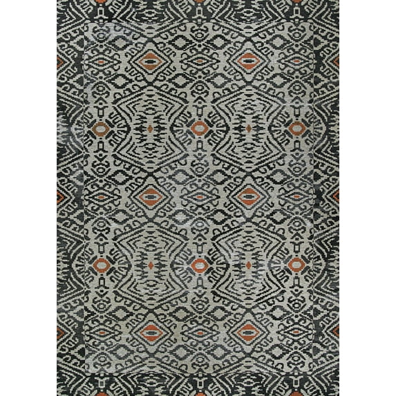Couristan 8.5' x 13' Smoke Geometric Outdoor Rug
