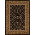 thumbnail image 1 of Couristan 81982596910139T 9 ft. 10 in. x 13 ft. 9 in. Royal Kashimar Ushak Rectangle Area Rug - Black & Deep Maple, 1 of 2