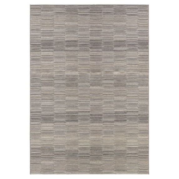 Couristan 98609009023119U 2 ft. 3 in. x 11 ft. 9 in. Cape Fayston Rug, Silver & Charcoal