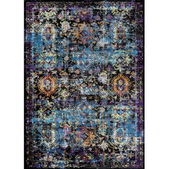 Couristan A7000287080109T 8 ft. x 10 ft. 9 in. Gypsy Cologne Power Loomed Rectangle Area Rug - Brown & Multicolor