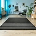 thumbnail image 1 of Couristan Afuera Beachcomber 6' x 9' Onyx Striped Nautical Outdoor Rug, 1 of 10