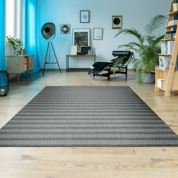 Couristan Afuera Beachcomber Anthracite-Sand Indoor/Outdoor Runner Rug