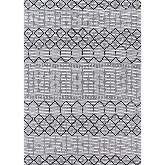 Couristan Afuera Histone Hadron Gray Indoor/ Outdoor Area Rug, 2'2" x 7'10" Runner