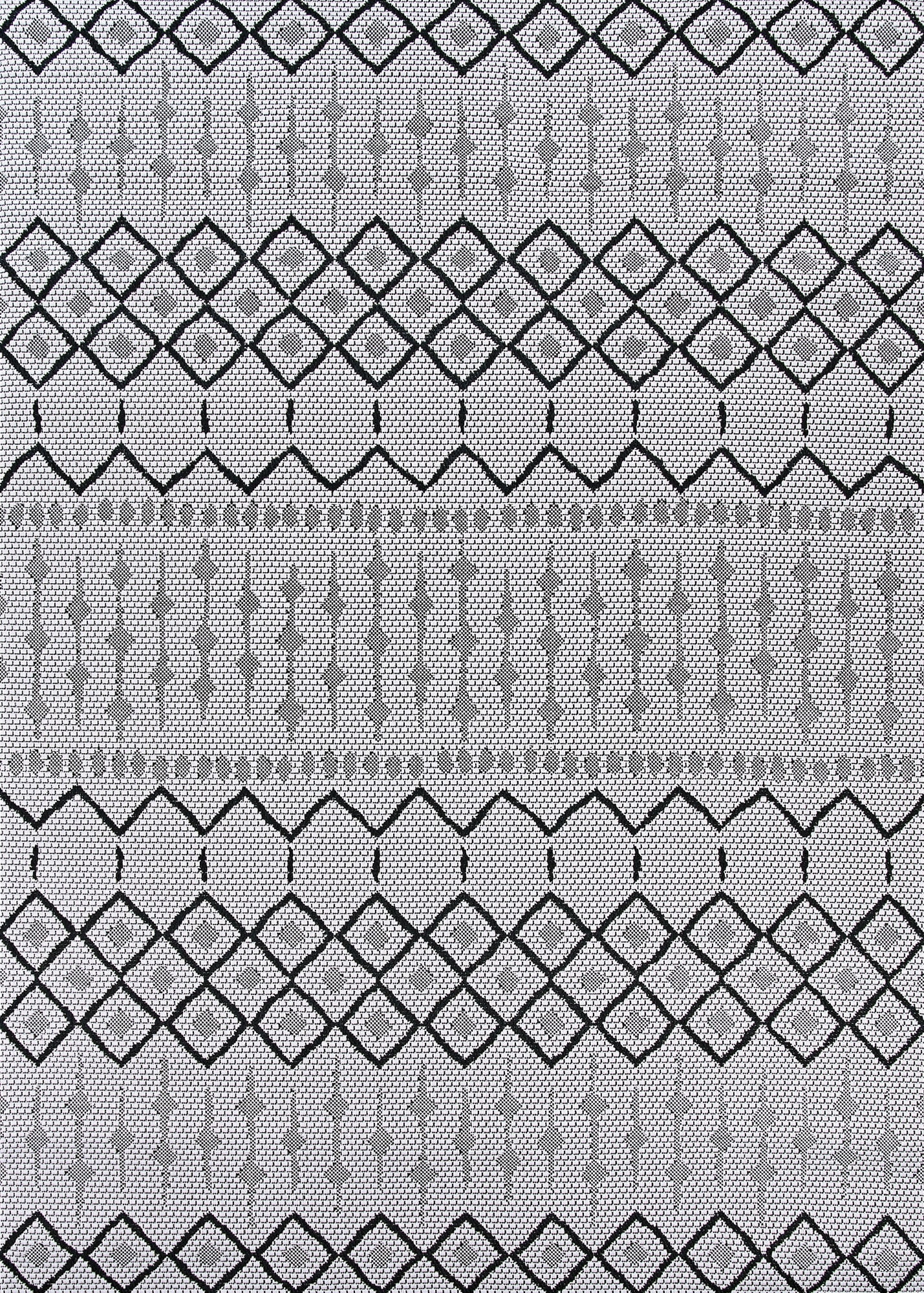 Afuera Hadron Easy-Care Gray Synthetic 3'11" x 5'7" Area Rug