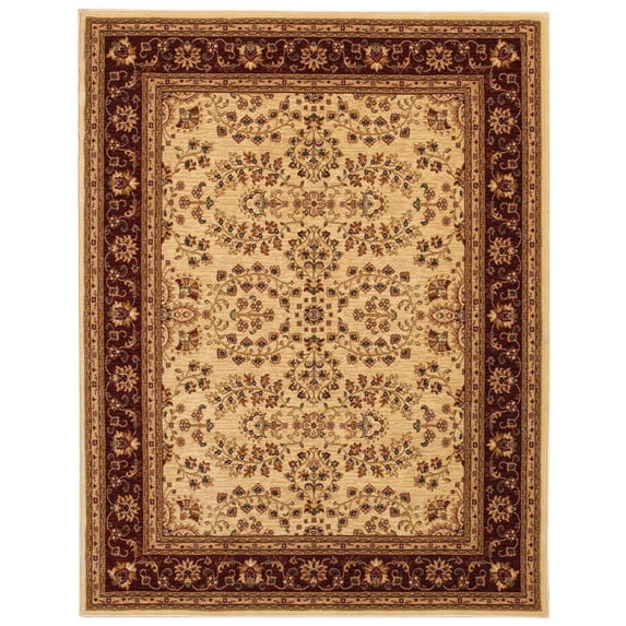 Couristan Anatolia Antique Herati Oriental Rug - Cream-Red
