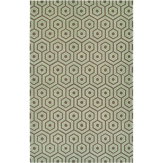 Couristan Bowery Ainslie/Brown-Green Rug