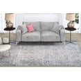 thumbnail image 1 of Couristan Brocatelle Oglive Silver-Cream Runner Rug, 1 of 9