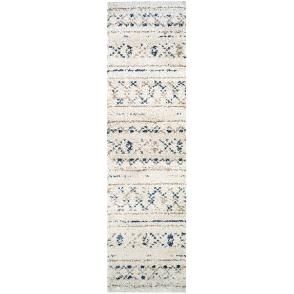 Couristan Bromley Novia Area Rug, 2'2" x 7'10" Runner, Ivory-Caramel-Black