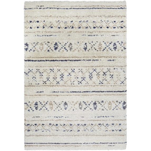 Couristan Bromley Novia Area Rug, 5'3" x 7'6", Ivory-Caramel-Black