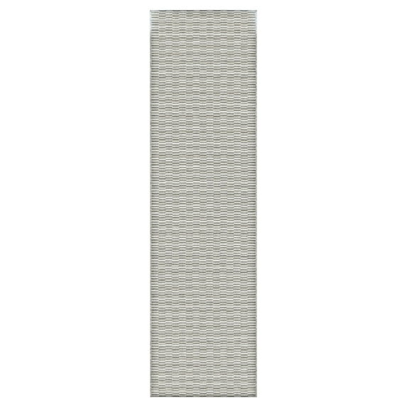 Couristan Cape Barnstable Light Blue-Silver Indoor/Outdoor Runner Rug