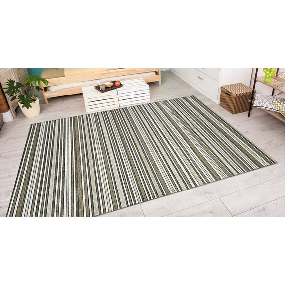 Couristan Cape Brockton Indoor / Outdoor Area Rug, Light Brown-Ivory, 5'3" x 7'6"