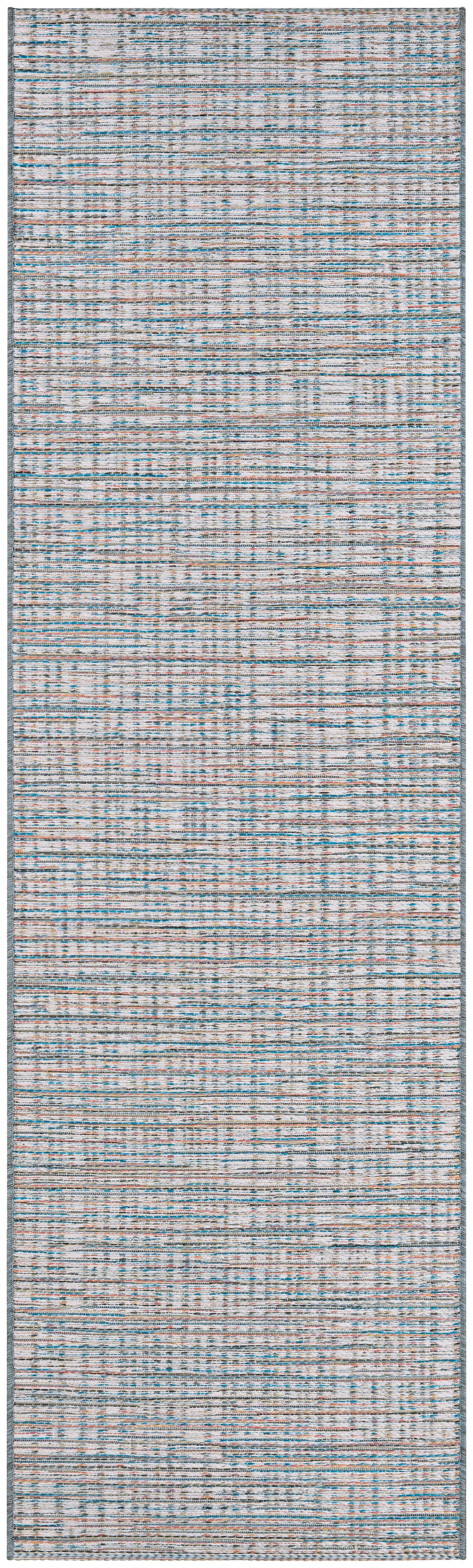 Cape Collection Ivory/Coral 2' x 11' Synthetic Runner Rug