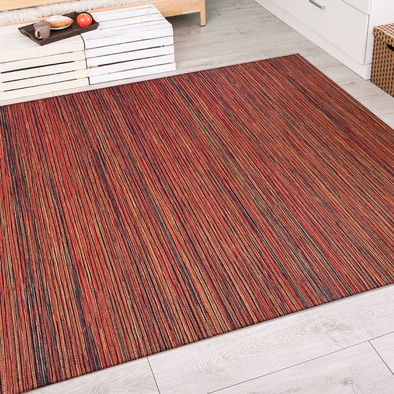Couristan Cape Hinsdale Indoor / Outdoor Area Rug, Crimson-Multicolor, 3'11" x 5'6"
