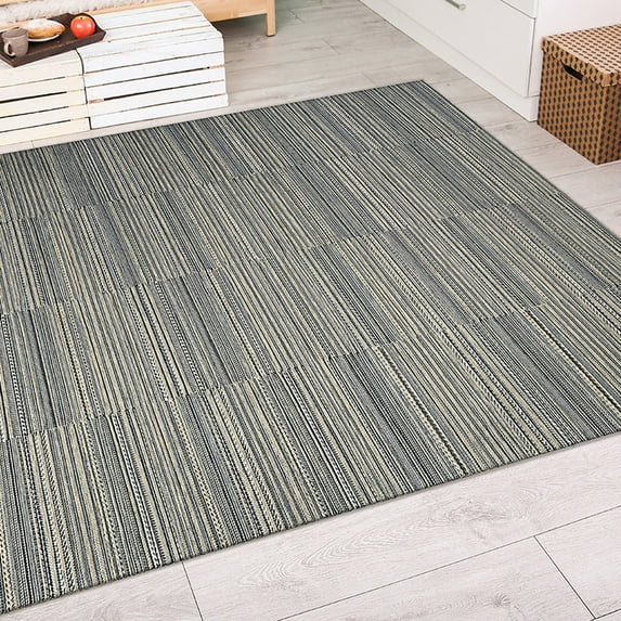 Couristan Cape Hyannis Black-Tan Indoor/Outdoor Area Rug