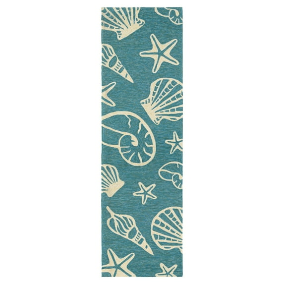 Couristan Outdoor Escape Cardita Shells Indoor/Outdoor Area Rug