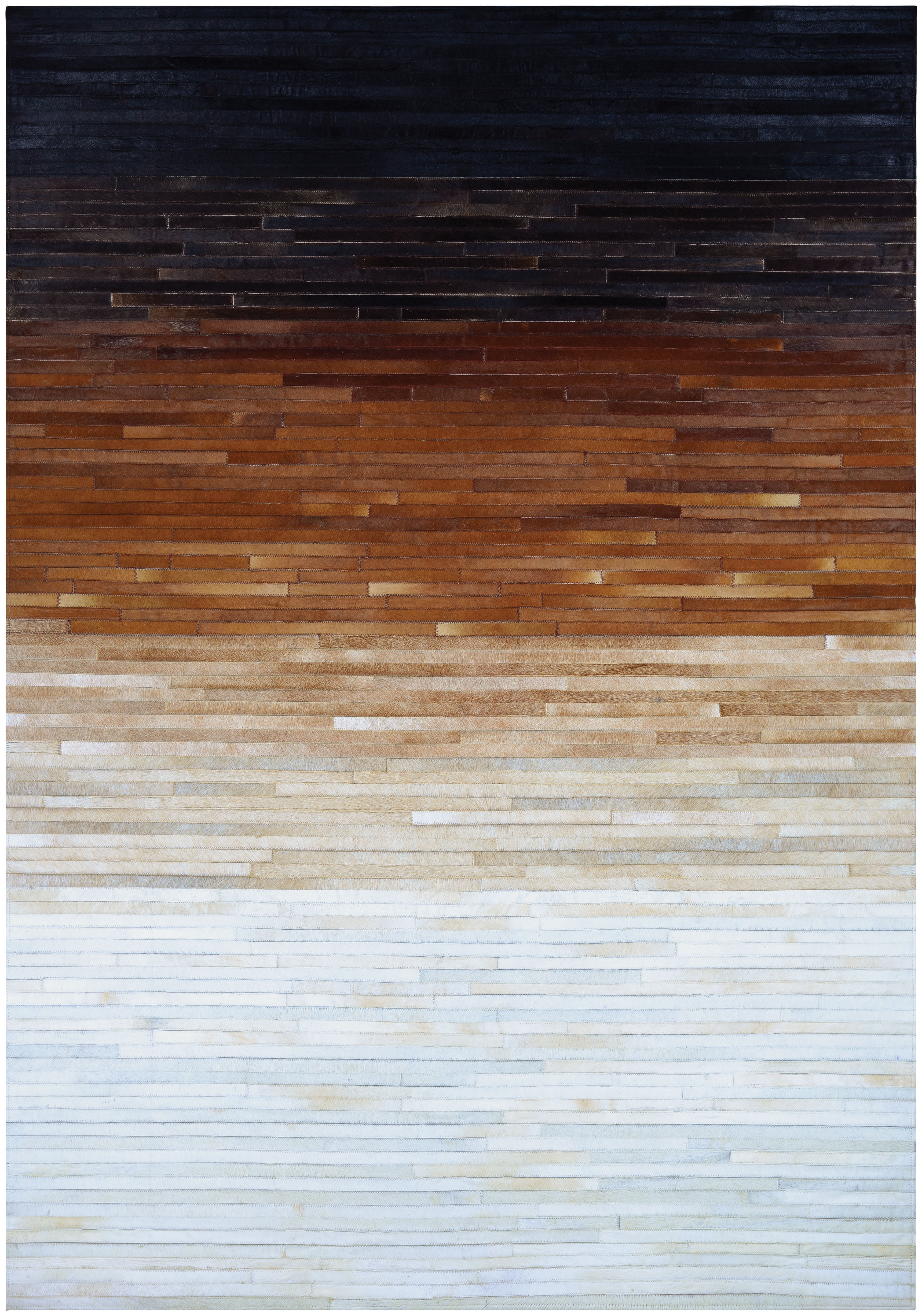 Couristan Chalet Homestead 3'4" X 5'4" Multi-Dawn Handmade Cowhide Rug