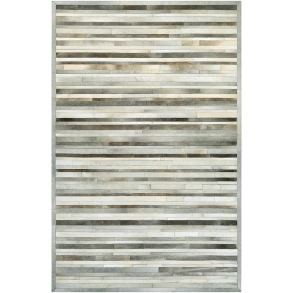 Couristan Chalet Plank Area Rug, 3'6" x 5'6", Grey-Ivory