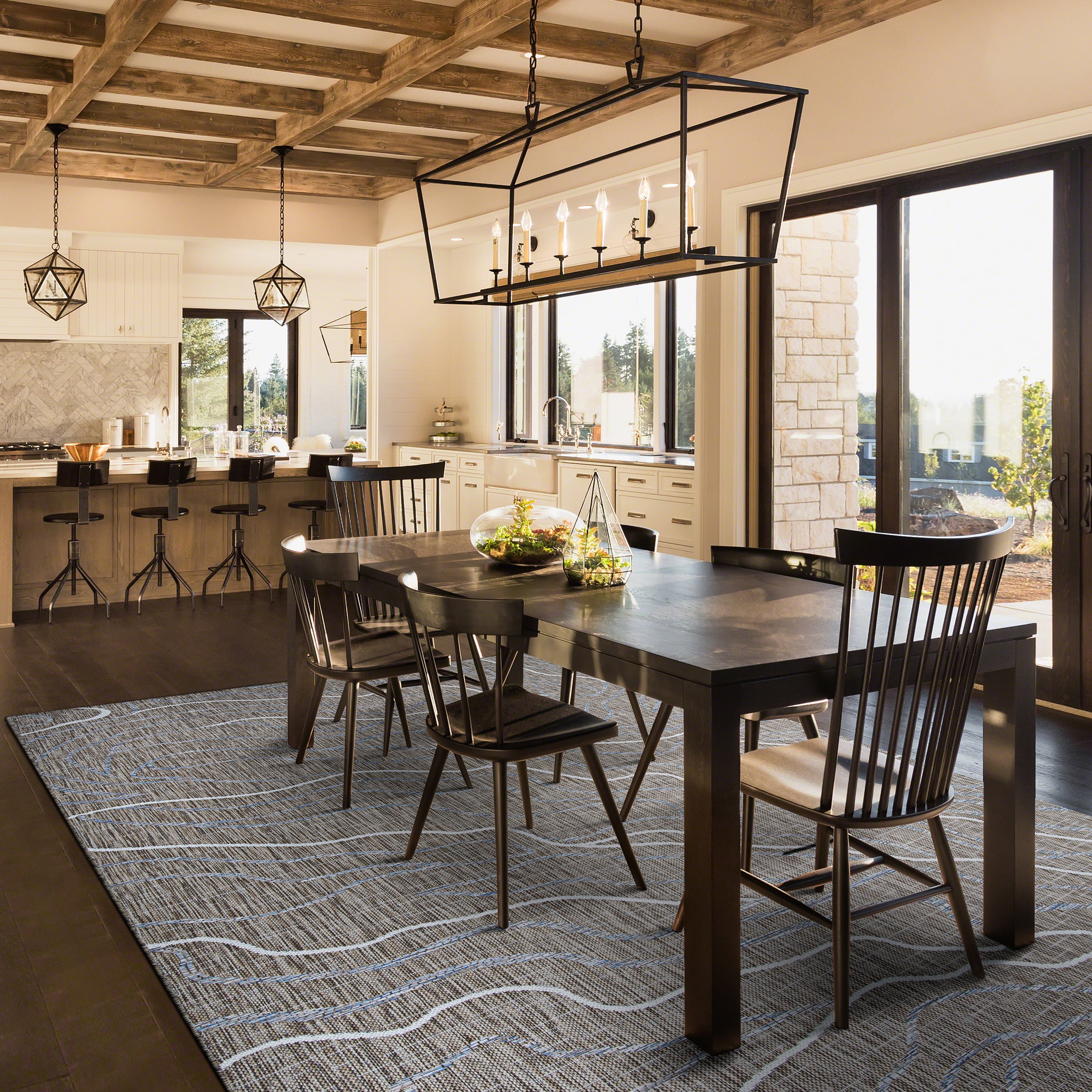 Couristan Charm Odessa Indoor/Outdoor Area Rug, 2'2" x 7'6" Runner, Twig