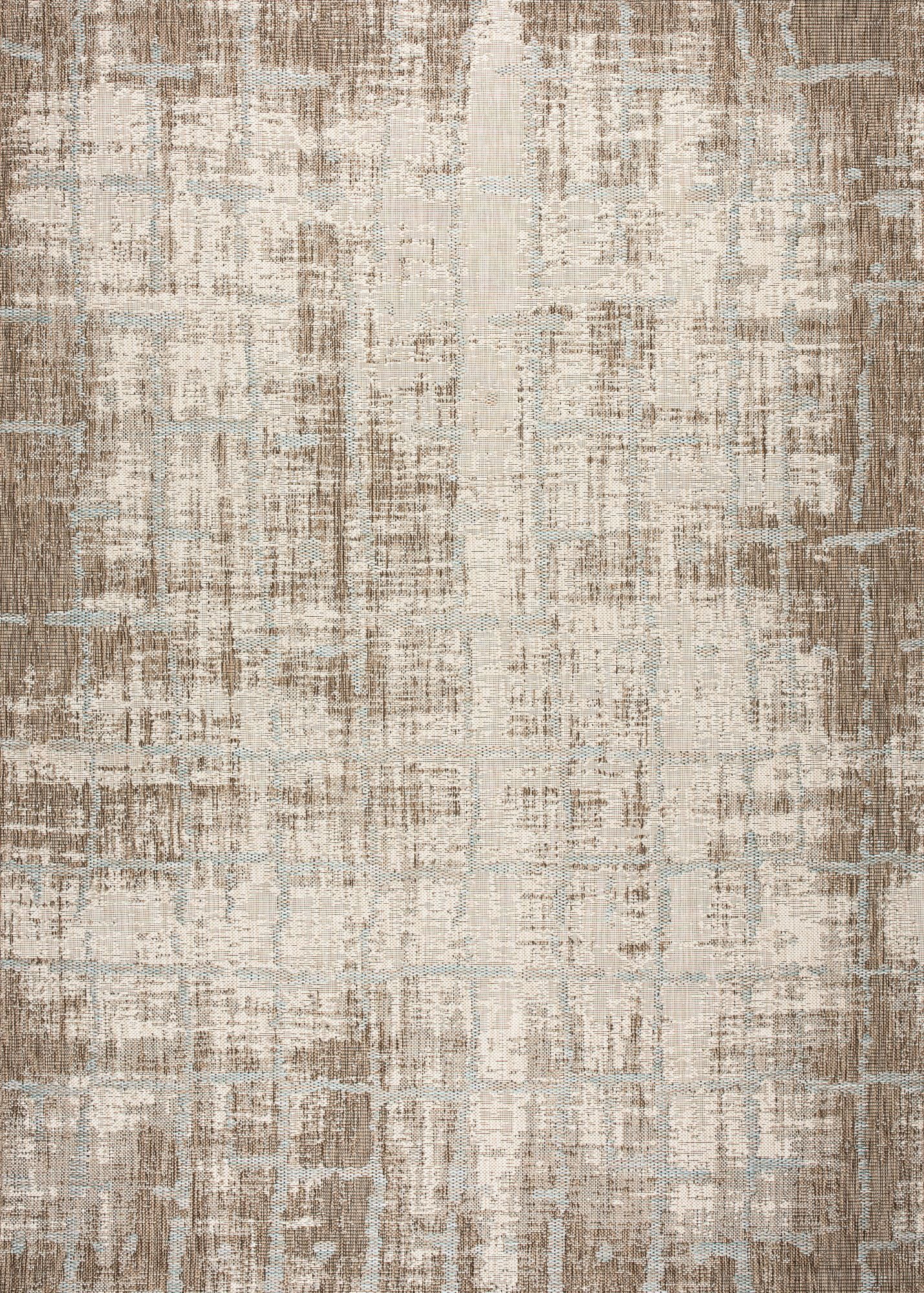 Charm Transitional 3'3" x 5'6" Sand-Ivory Flatweave Rug