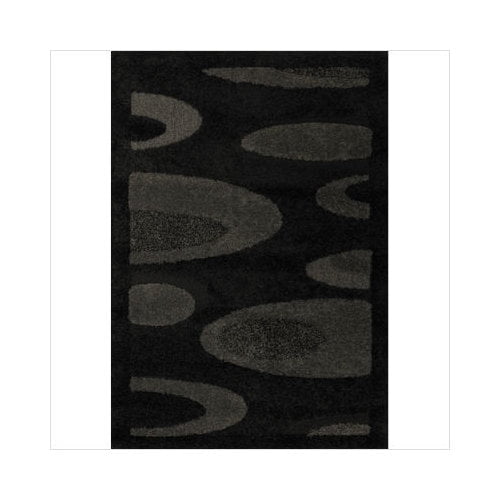 Couristan Cosmoros Yoruba 6' x 9' Black Area Rug