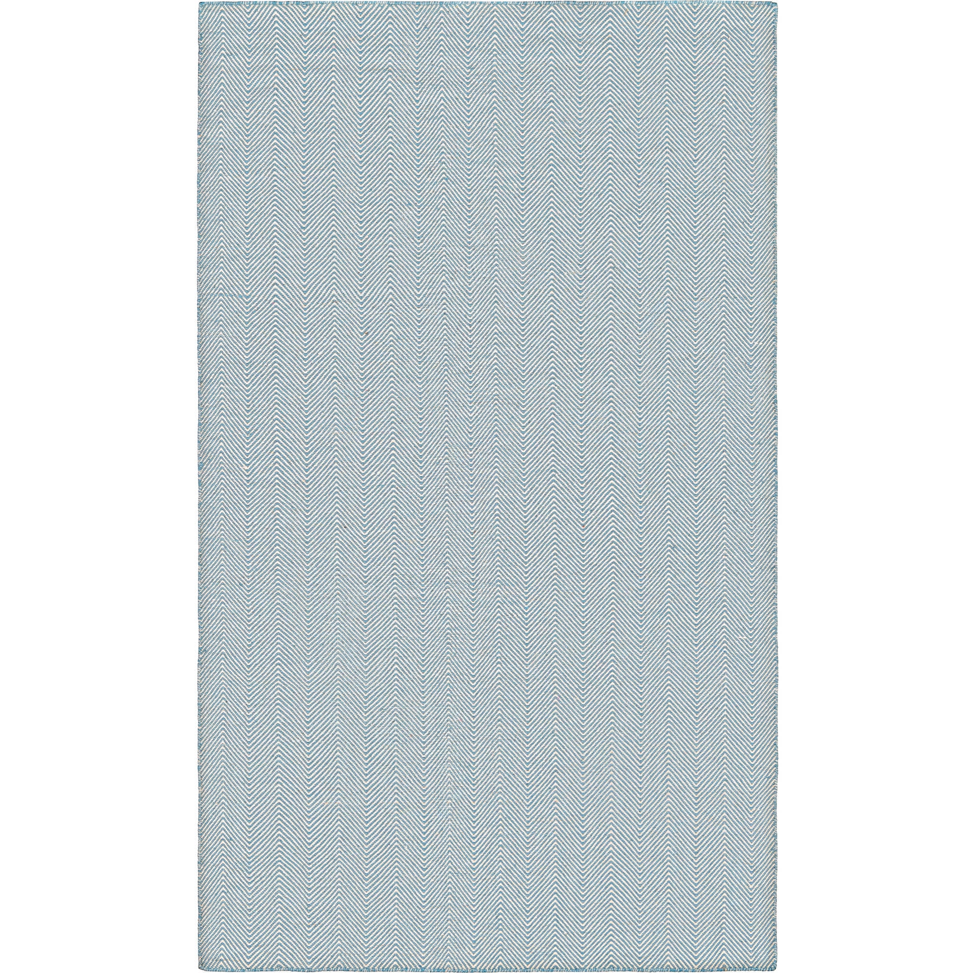 Cottages Denim 8' x 10' Hand-Woven Reversible Synthetic Area Rug