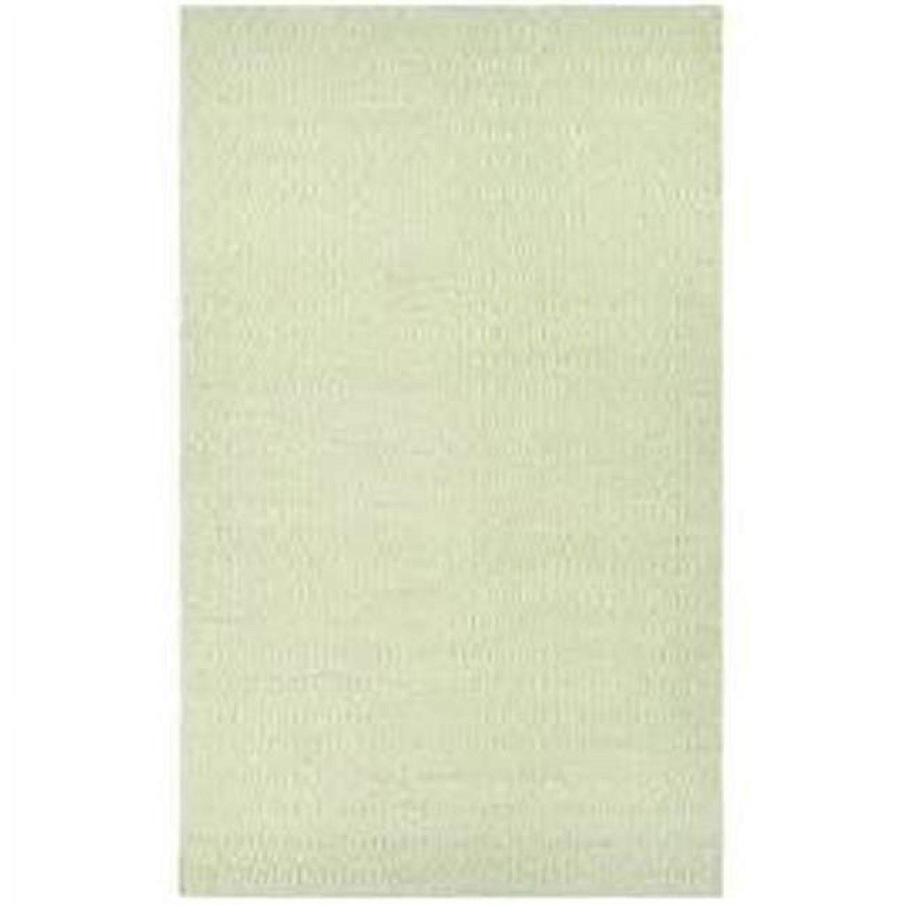 Cottages Green Geometric 2' x 3' Reversible Synthetic Rug