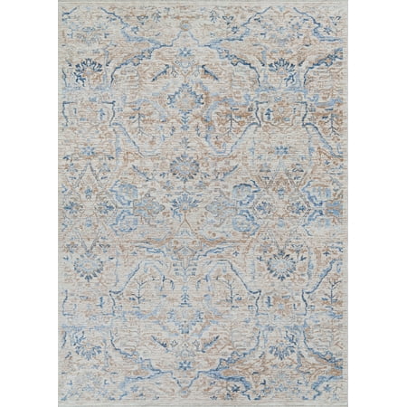 Couristan Couture Ballerine Area Rug, 5'3" x 7'6", Burnished Gold-Denim