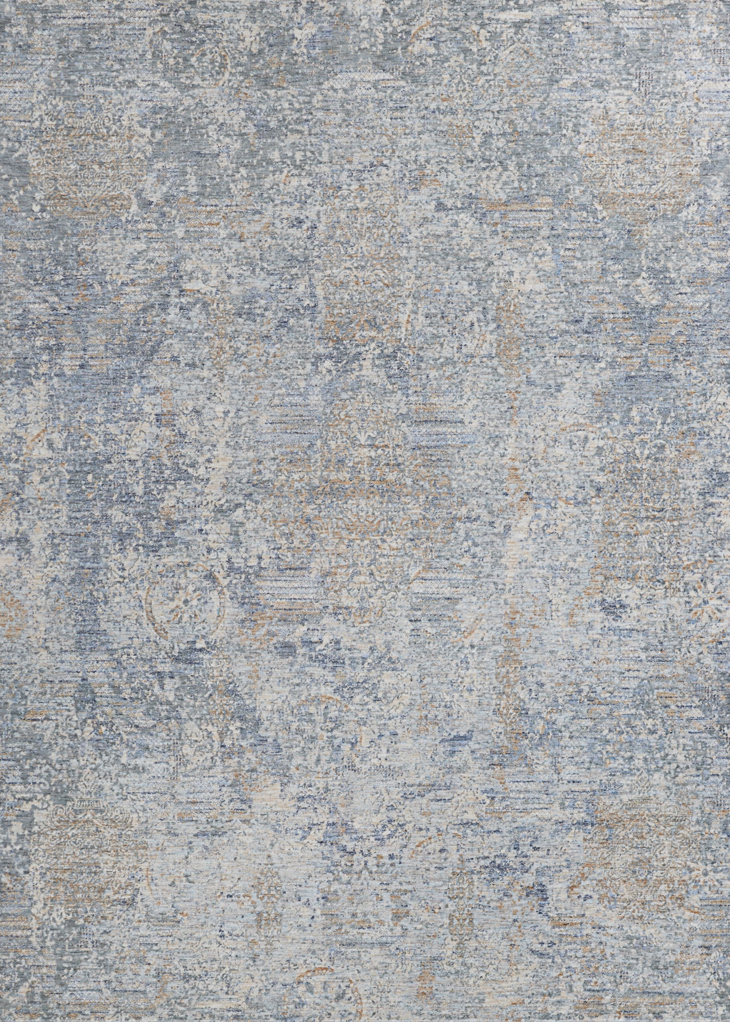 Couristan Couture Bordado Area Rug, 2'2" x 8'11" Runner, Light Grey-Multicolor
