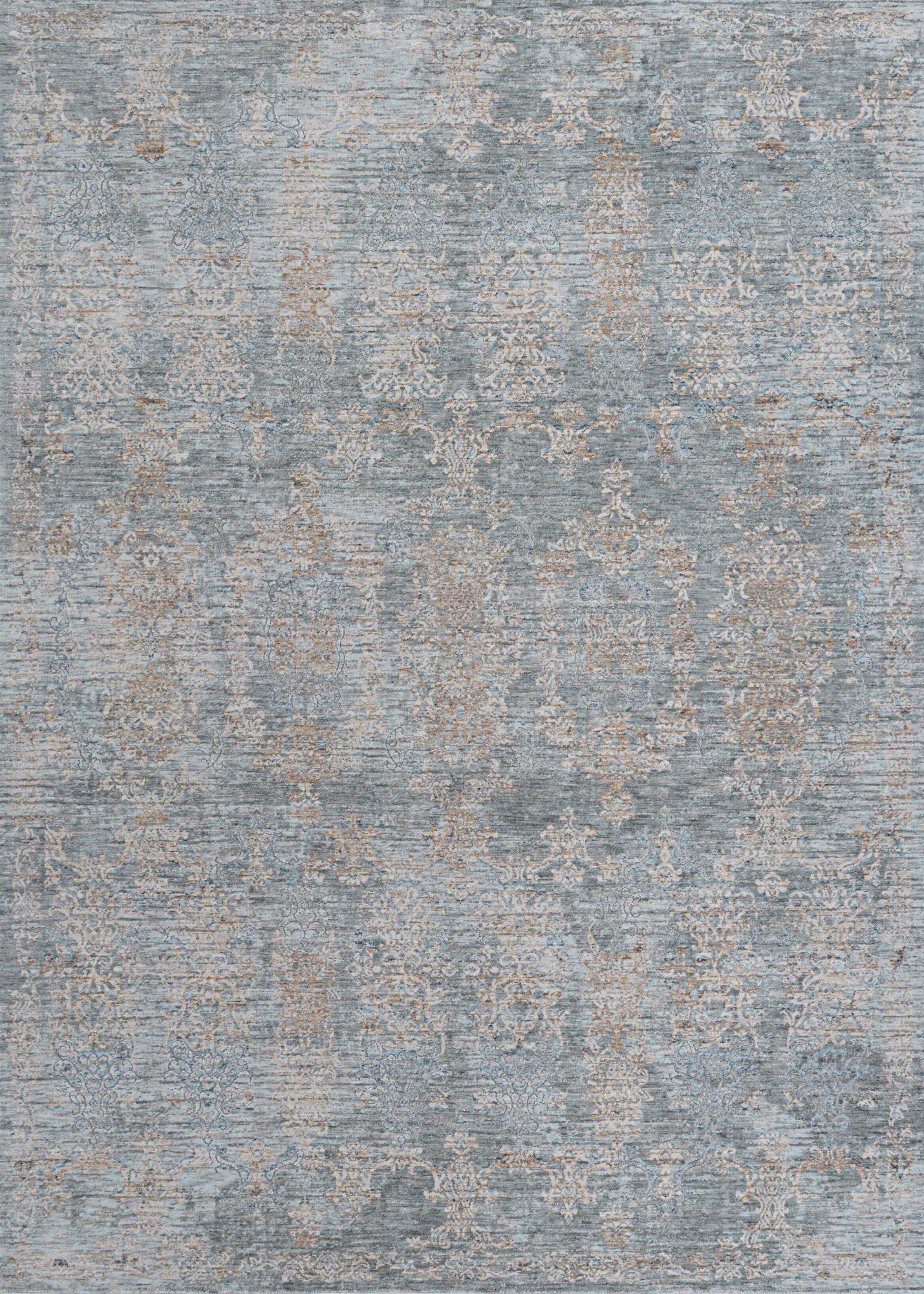 Couristan Couture Renaissance Area Rug, 2'2" x 8'11" Runner, Pewter-Mode Beige