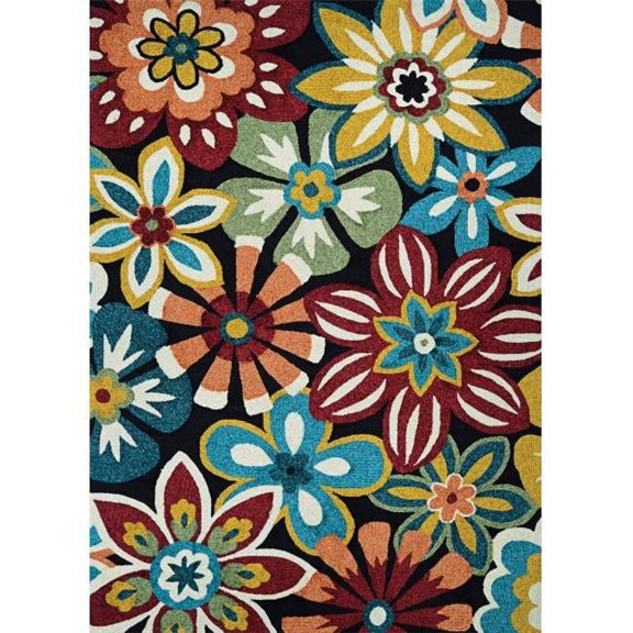 Couristan Covington Geranium/Navy-Multi Rug, Multiple Sizes