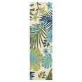 thumbnail image 1 of Couristan Covington Summer Laelia Indoor/Outdoor Area Rug, 2'6" x 8'6" Runner, Ivory-Fern, 1 of 3