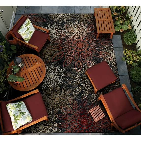 Couristan Dolce Amalfi Indoor/Outdoor Area Rug, 5'3" x 7'6", Multi