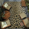 thumbnail image 1 of Couristan Dolce Amur Leopard Indoor/Outdoor Area Rug, 5'3" x 7'6", New Gold, 1 of 3