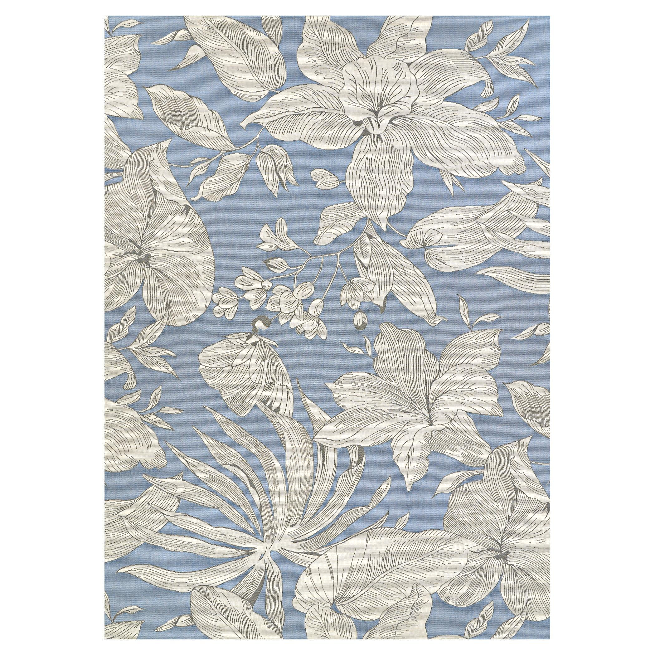 Couristan Dolce Flora 2'3" x 3'11" Ice Outdoor Rug