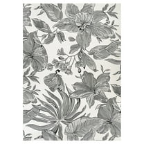 Couristan Dolce Flora 2'3" x 3'11" Snow Indoor/Outdoor Rug