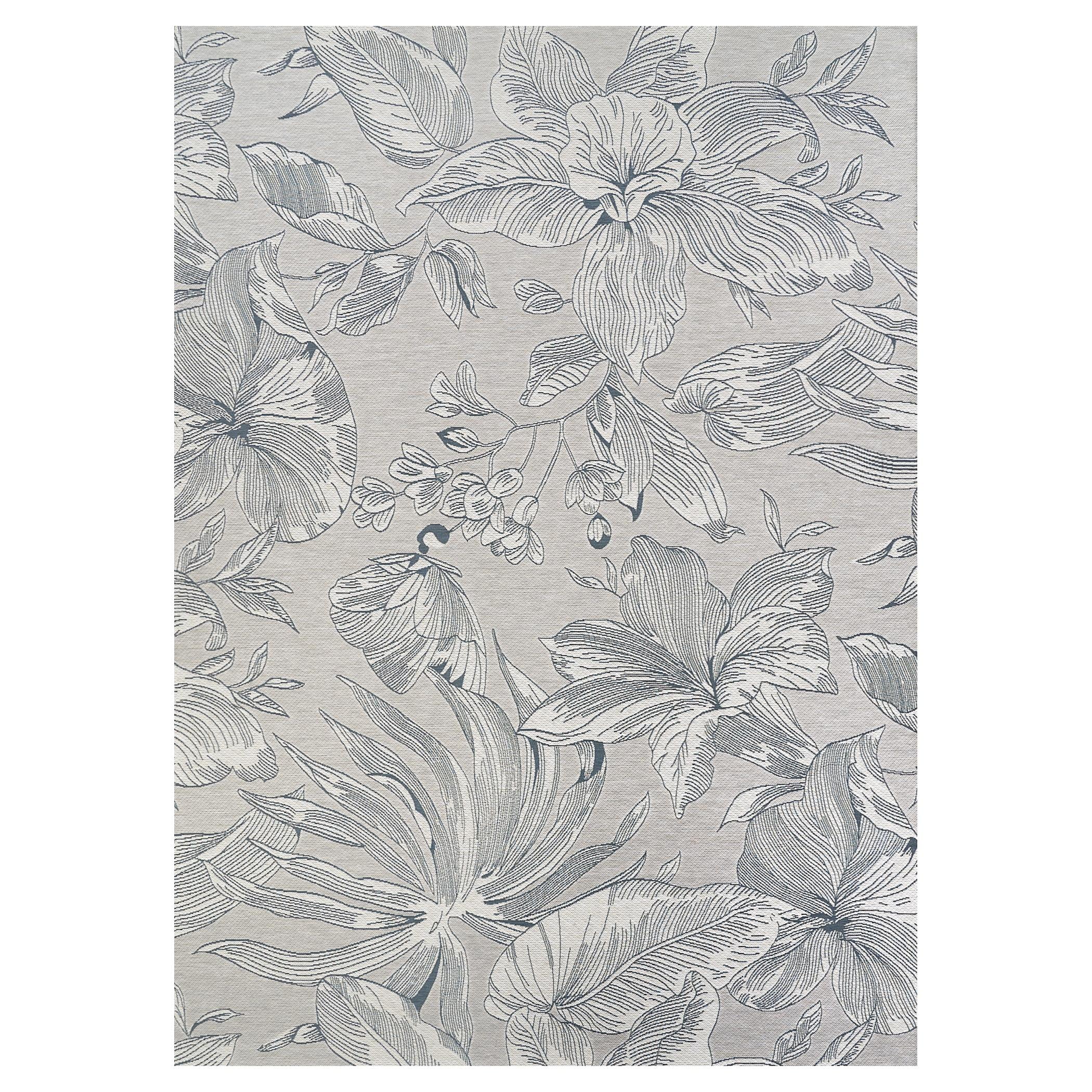 Couristan Dolce Flora 8'1" x 11'2" Argento Indoor/Outdoor Rug