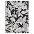 thumbnail image 1 of Couristan Dolce Flora 8'1" x 11'2" Nero Black Outdoor Rug, 1 of 7