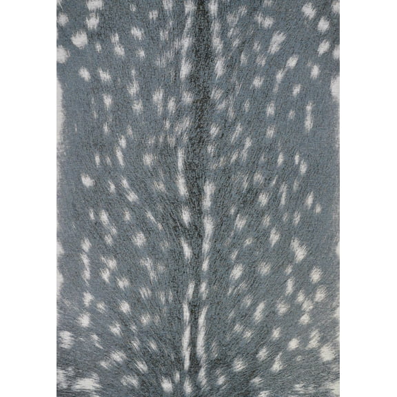 Couristan Dolce Hyena Indoor/Outdoor Area Rug, Denim-Silver, 5'3" x 7'6"