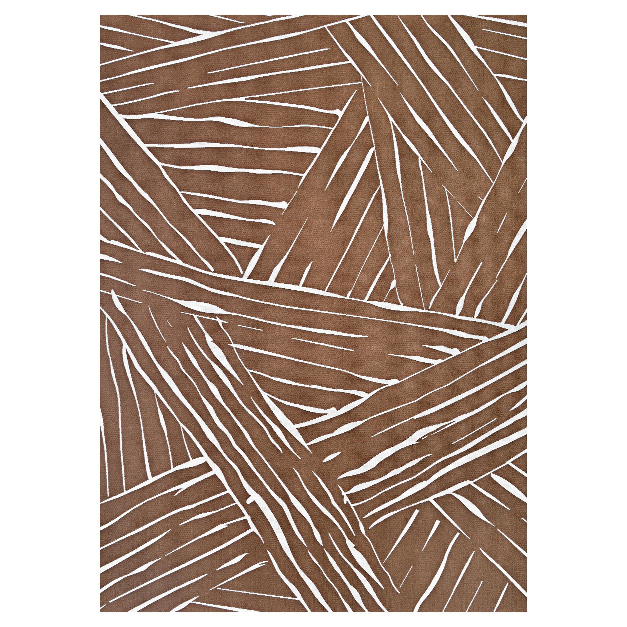 Couristan Dolce Parquet 4' x 5'10" Amber Outdoor Rug