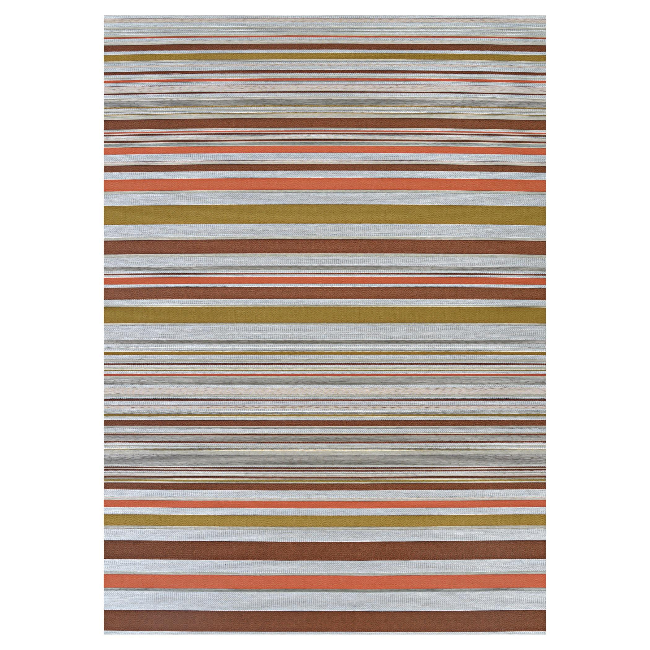 Couristan Dolce Striped 2'3" x 3'11" Sunset Outdoor Rug