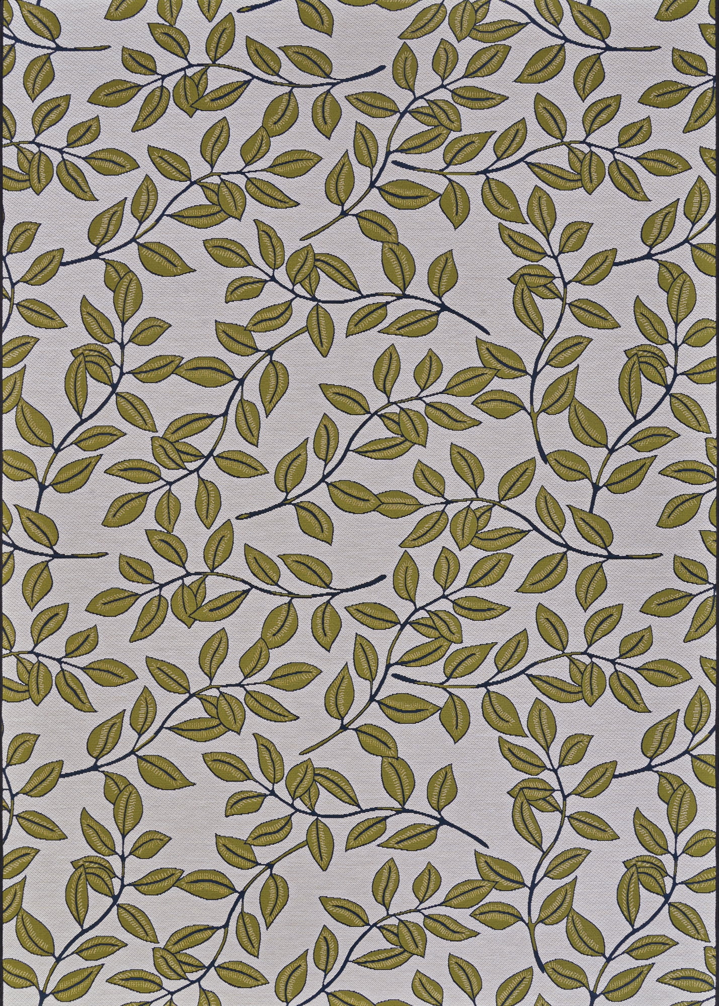 Couristan Dolce Summer Ivy 5'3" x 7'6" Ivory-Olive Indoor/Outdoor Rug