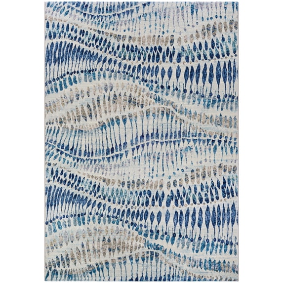 Couristan Easton Charles Area Rug, 2' x 3'7", Bone-Blue-Multi