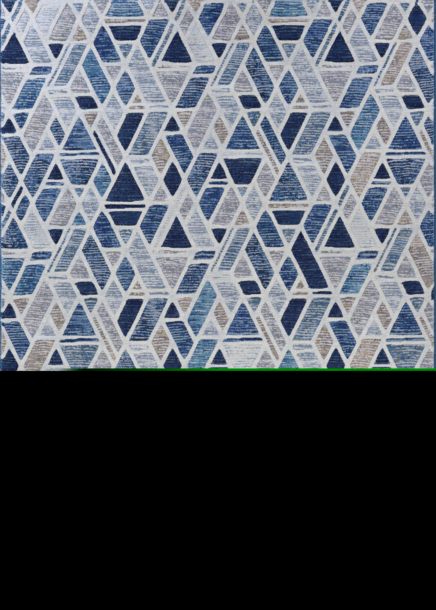 Couristan Easton City Bricks Area Rug, 2' x 3'7", Graffiti Blue