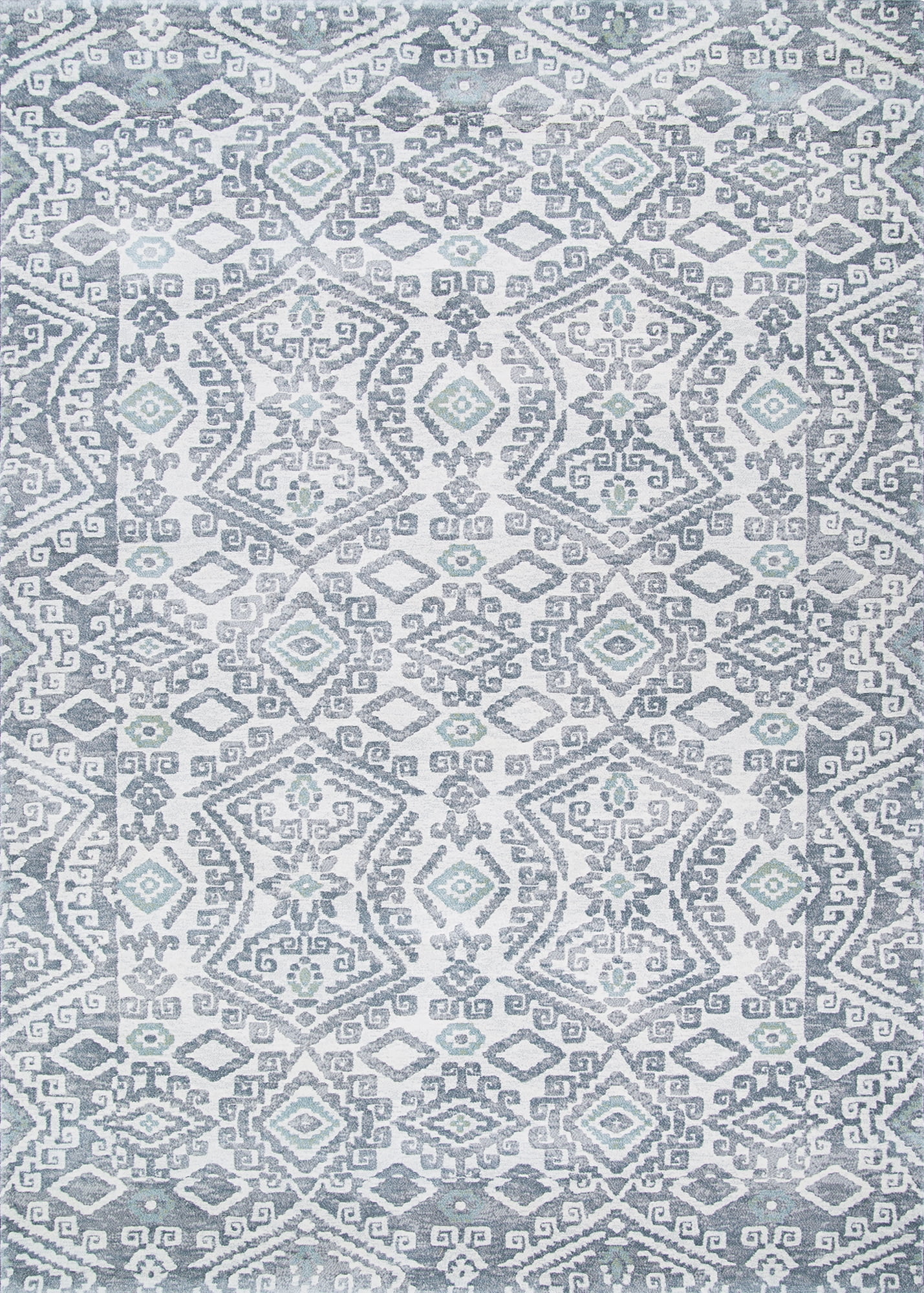 Couristan Everest Bohemia Greystone-Lime Area Rug