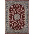 thumbnail image 1 of Couristan JE651454033053T 3 ft. 3 in. x 5 ft. 3 in. Monarch Medallion Power Loomed Rectangle Area Rug - Bordeaux & Slate, 1 of 2