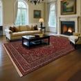 thumbnail image 1 of Couristan Kashimar All Over Center Medallion Wool Area Rug, 9'10" x 14'1", Antique Red, 1 of 8