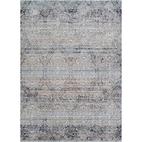 Couristan Luxor Barocco Antique Beige-Pewter Area Rug, 7'10" x 10'9"