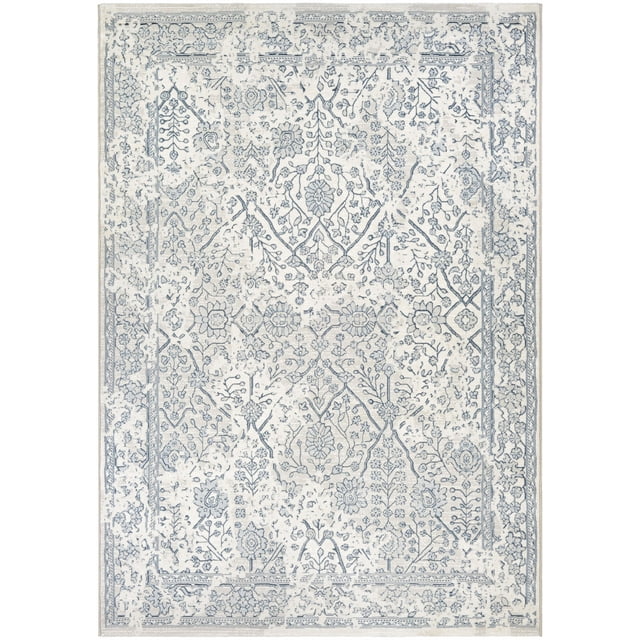 Couristan Marina Lillian Area Rug, 9'2" x 12'9", Oyster-Slate Blue