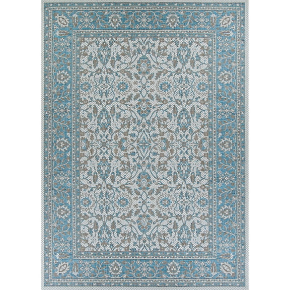 Couristan Marseille Carmoux Indoor/Outdoor Area Rug, 3'9" x 5'5", Azure